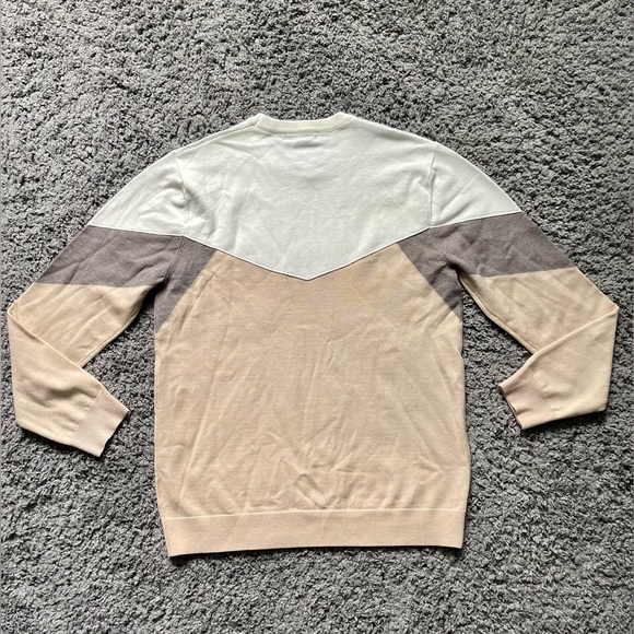 Shein Mens Chevron Colorblock Sweater Size Medium - Picture 4 of 7